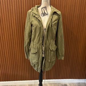 H&M Khaki Utility Jacket for Women